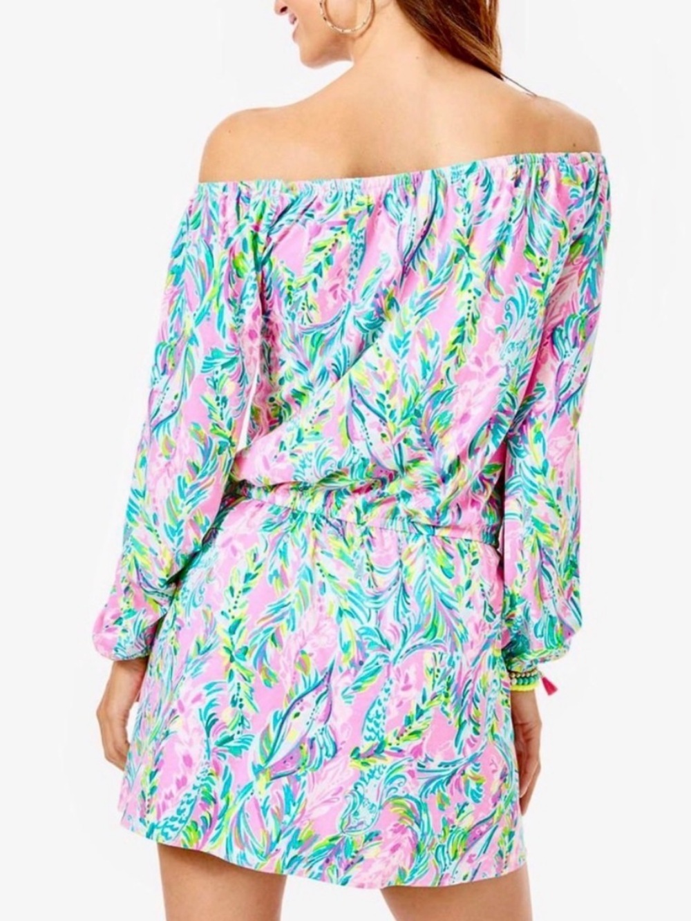 Lilly Pulitzer Lana Romper Dress in Unicorn of the Sea Size XS - Picture 3 of 7